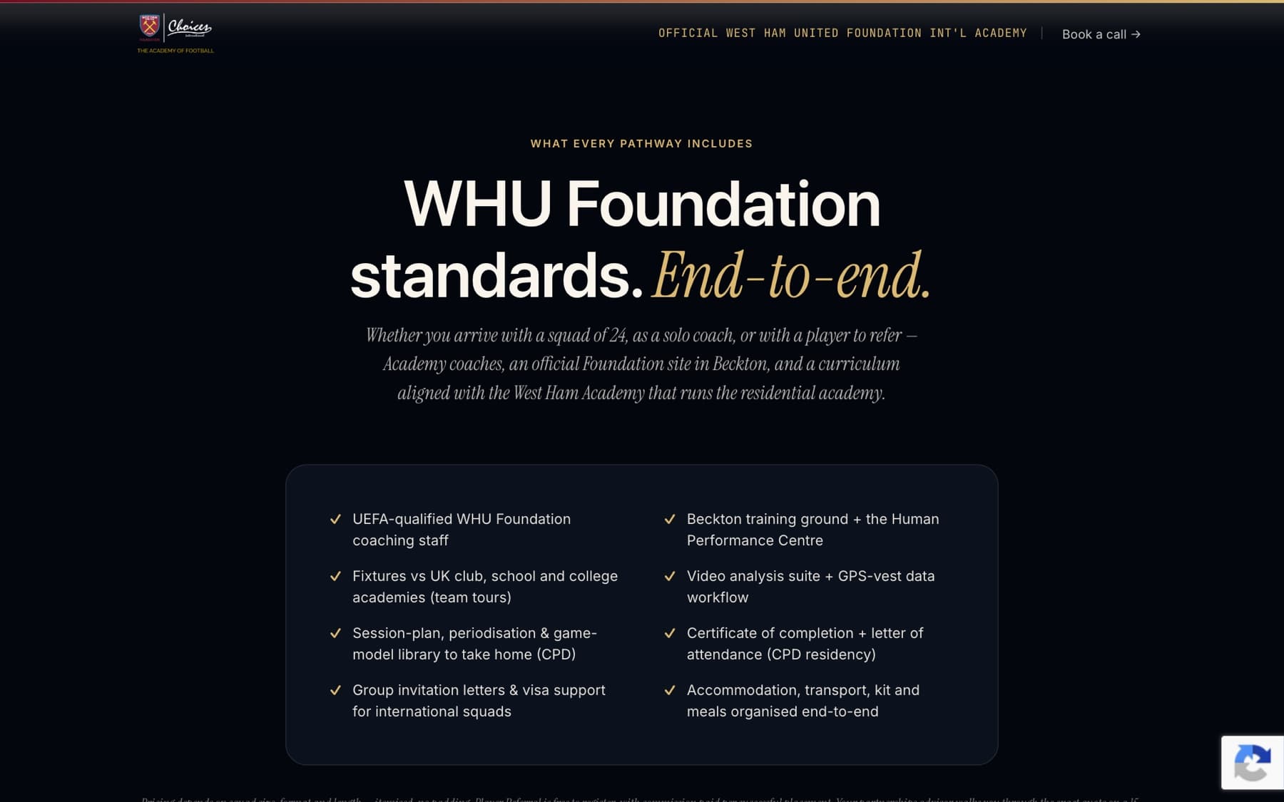 International Academy of Football · Sistema de landing pages, imagen 13 de 13