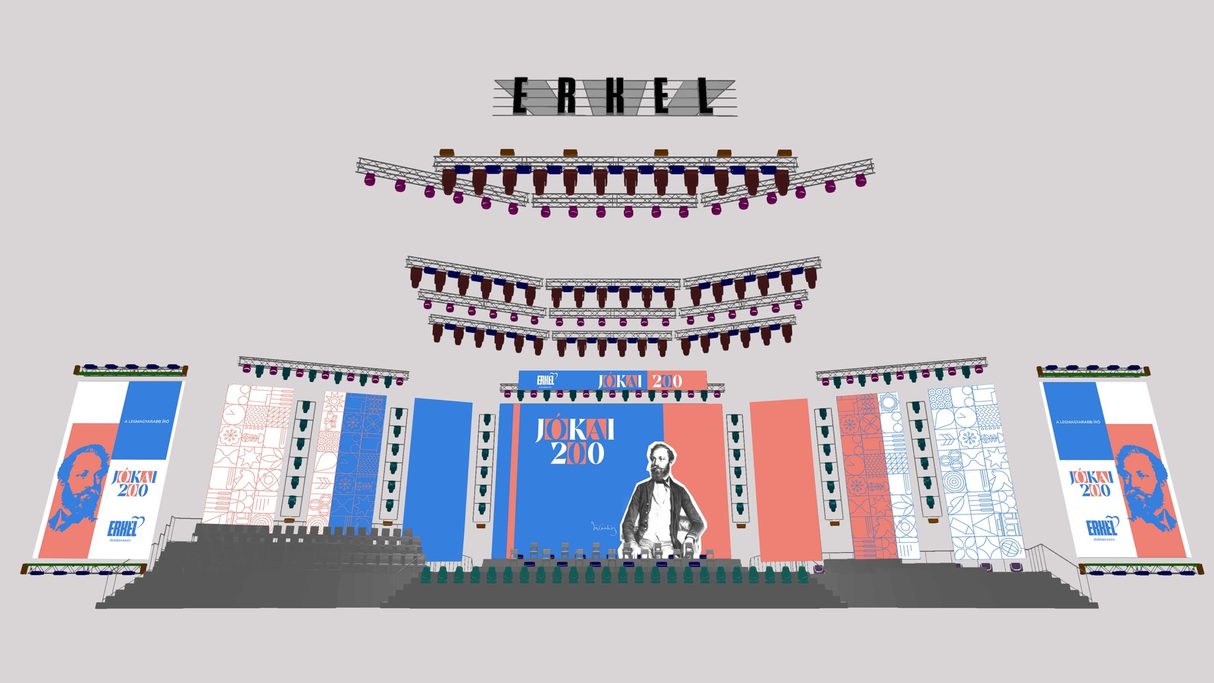 Jókai 200 · Identidad y escenario de la gala Erkel