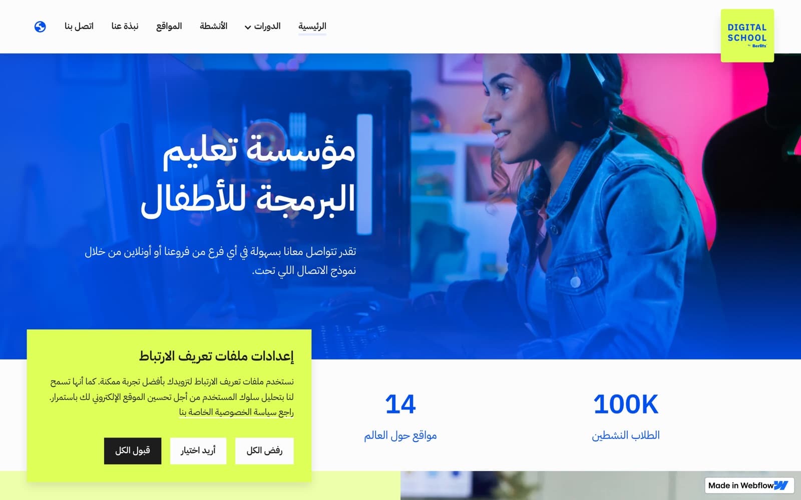 The Arabic build, right to left from the same components