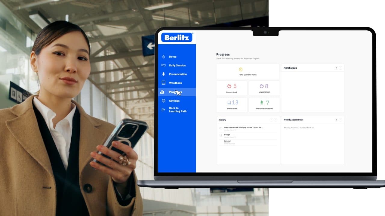 Berlitz Global · MyBerlitz Speaking Tutor Explainer, image 3 of 4