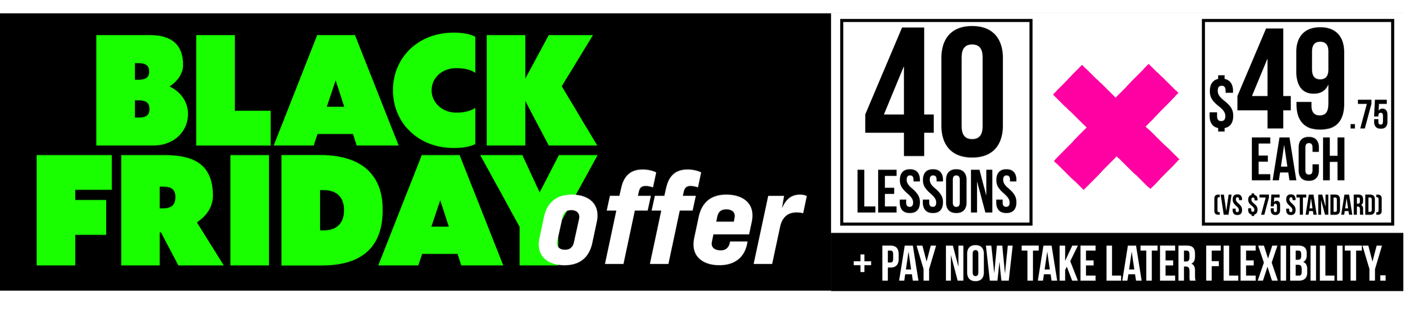 The offer, English banner