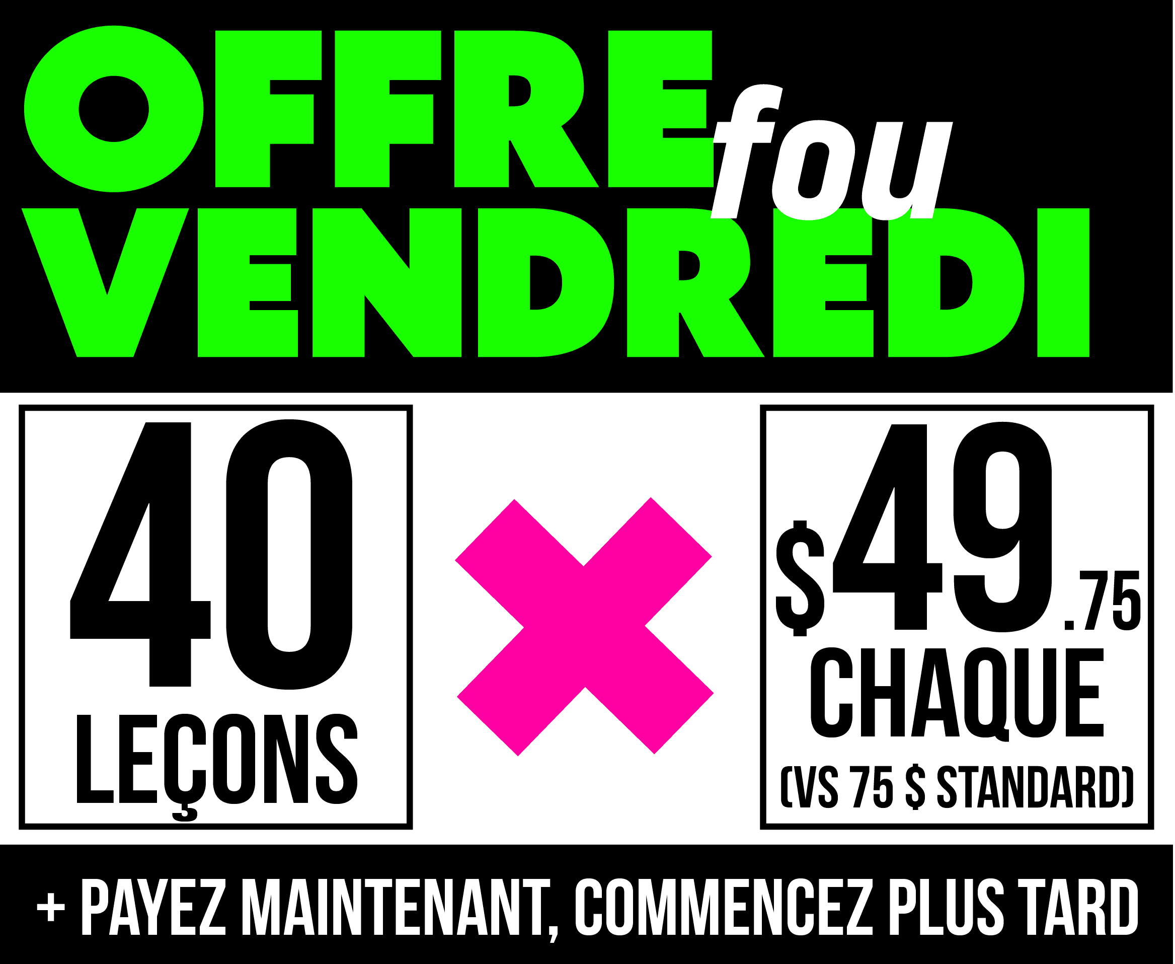 The French offer card