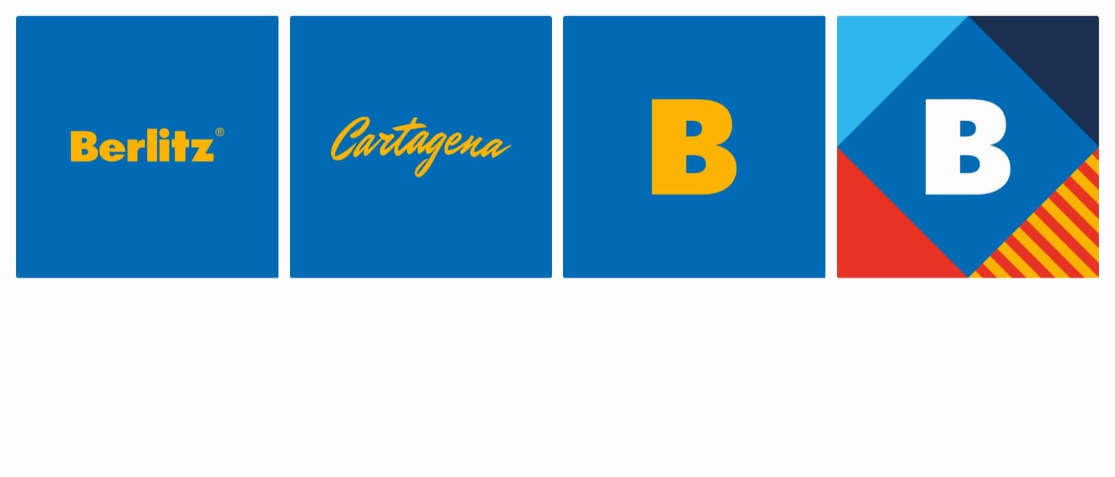 Berlitz lockups and the Cartagena wordmark