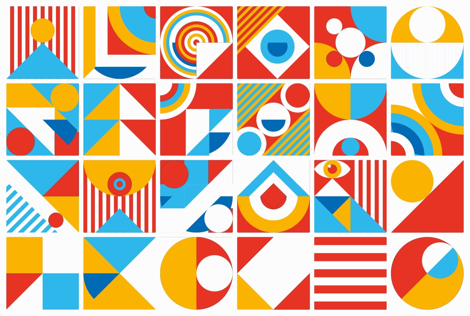 The modular tile set, composable to any ratio