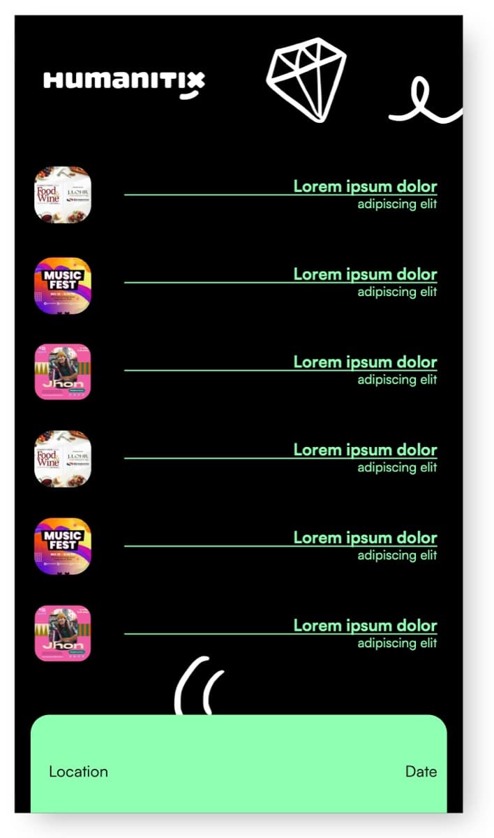 Event story on ink