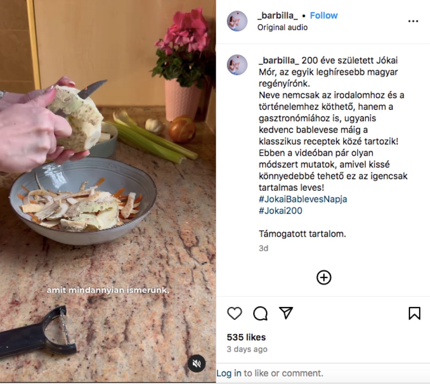 Jókai 200 · Bean Soup Day Influencer Campaign, image 6 of 13