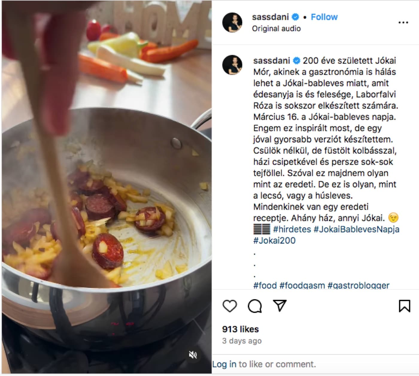 Jókai 200 · Bean Soup Day Influencer Campaign, image 5 of 13