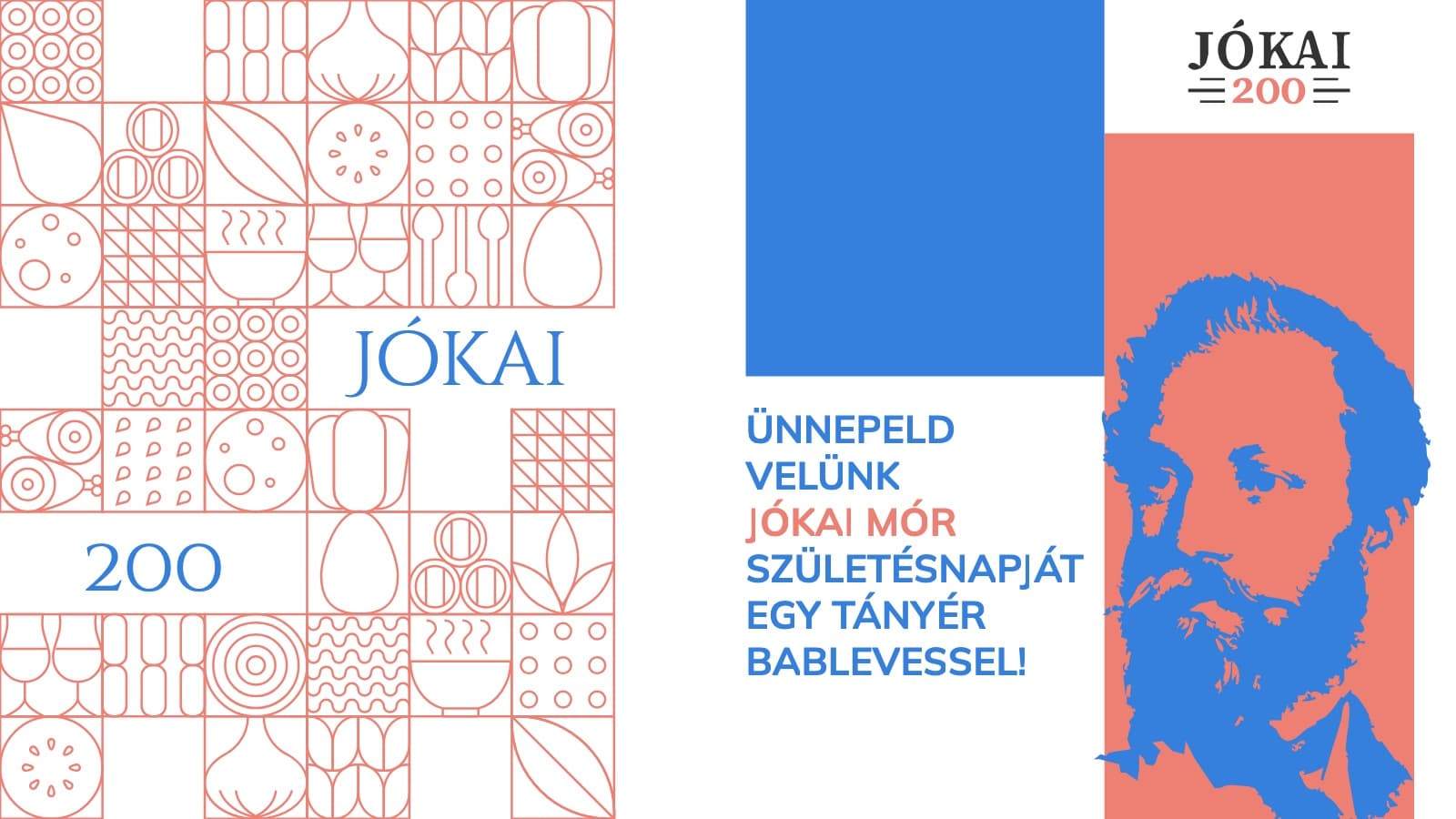 The concept: celebrate Jókai’s birthday with a bowl of bean soup