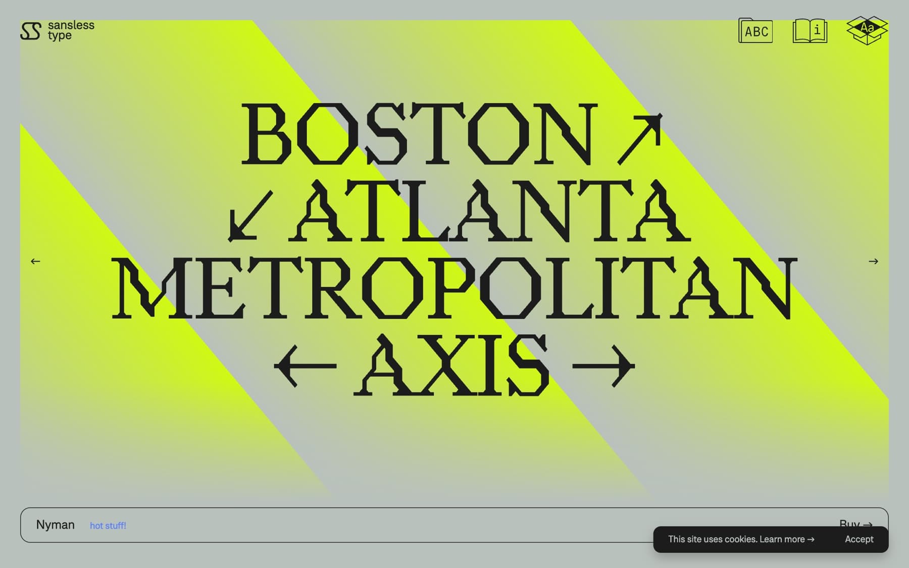 Sansless · Type Foundry Site