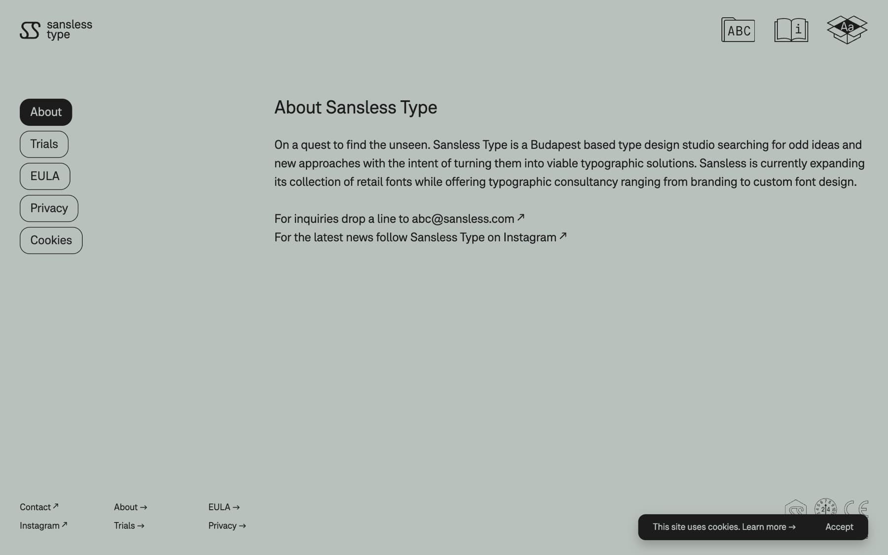 Sansless · Type Foundry Site, image 5 of 8