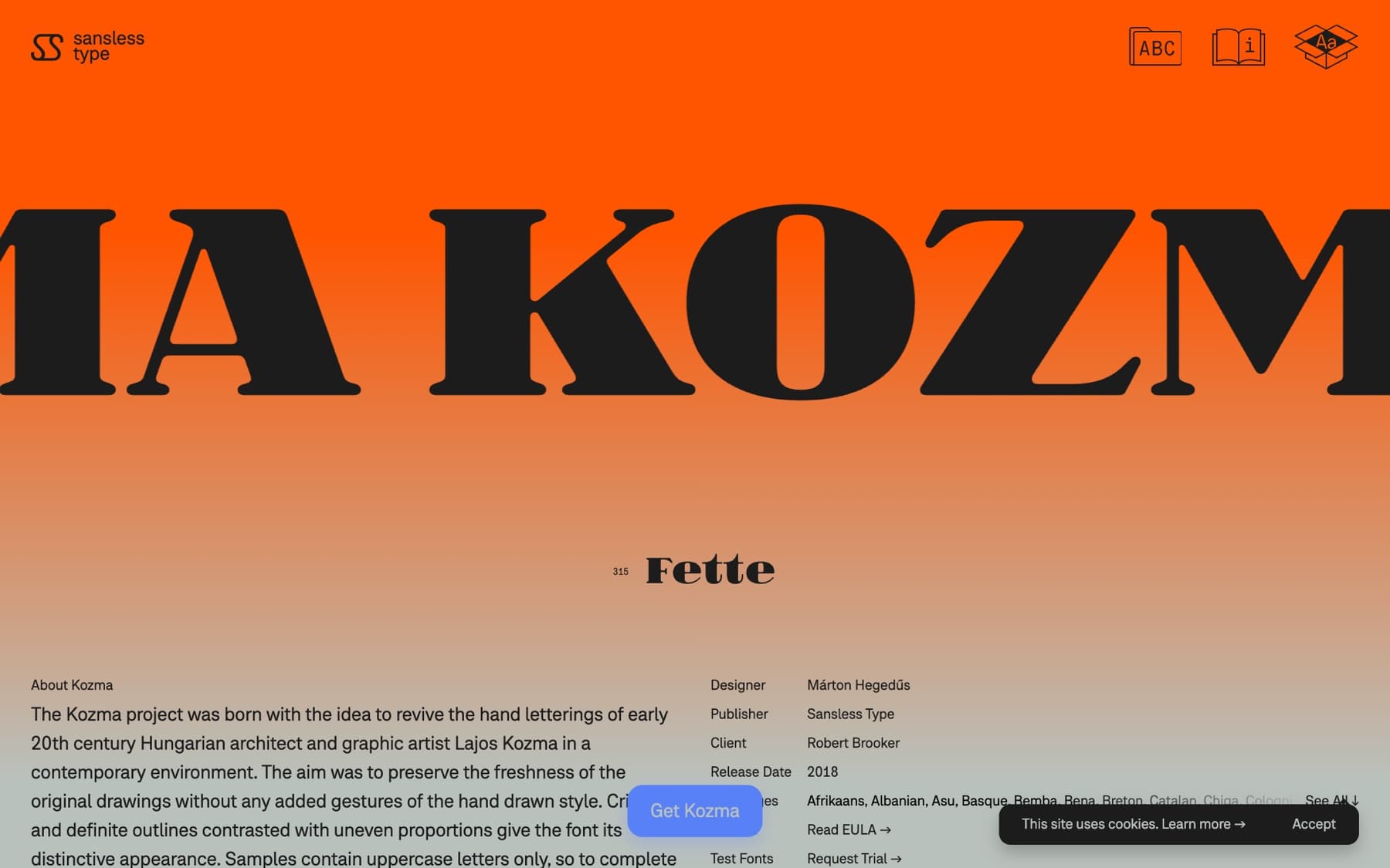 Sansless · Type Foundry Site, image 1 of 8
