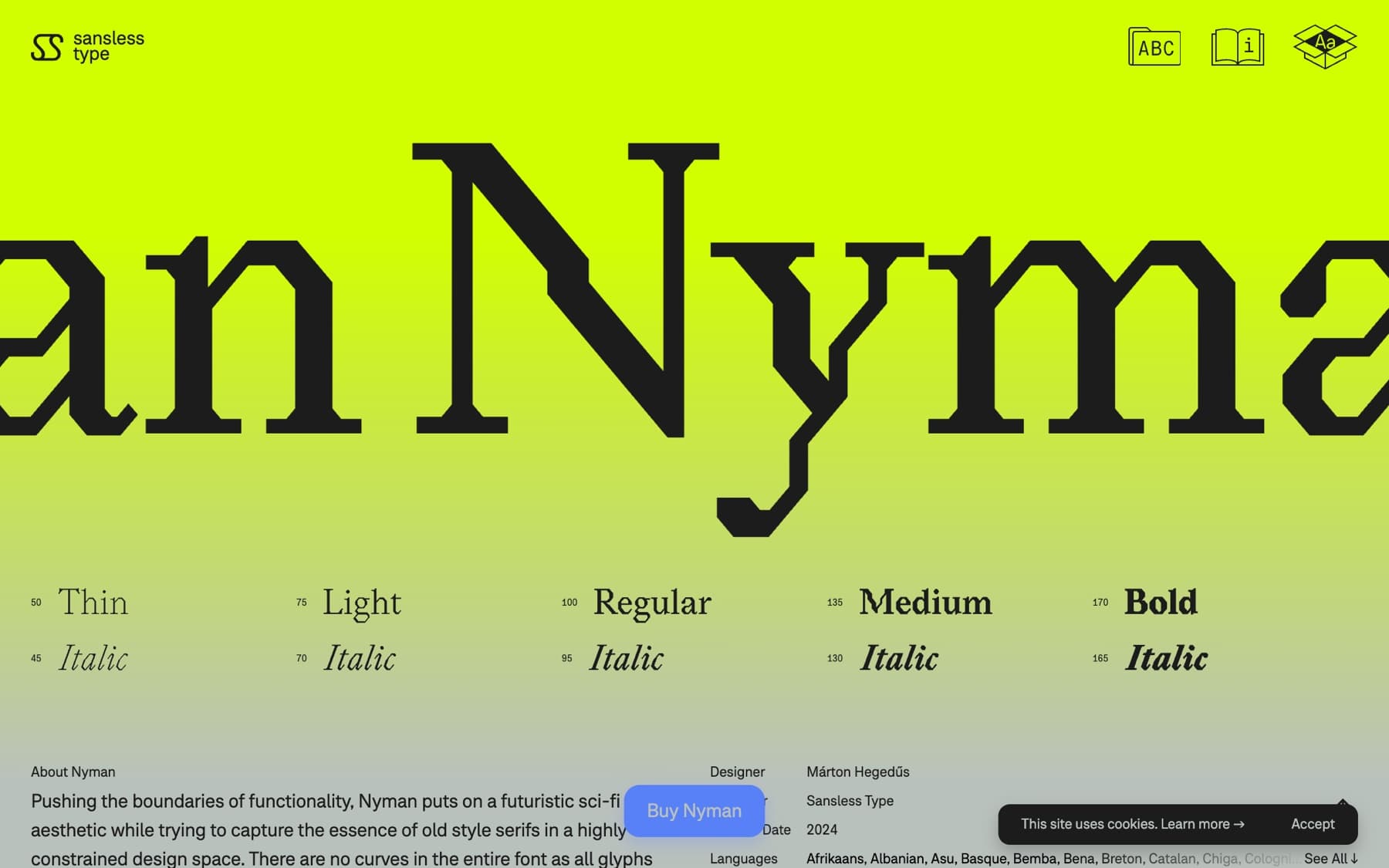 Sansless · Type Foundry Site, image 2 of 8