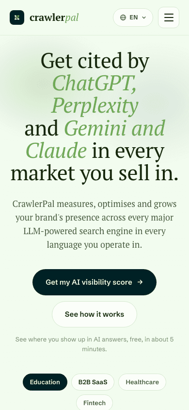 crawlerpal.com sur un téléphone